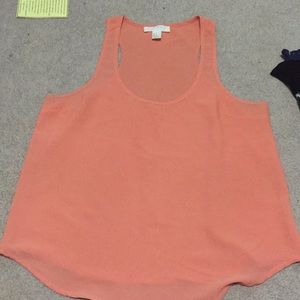 forever 21 orange/cream top